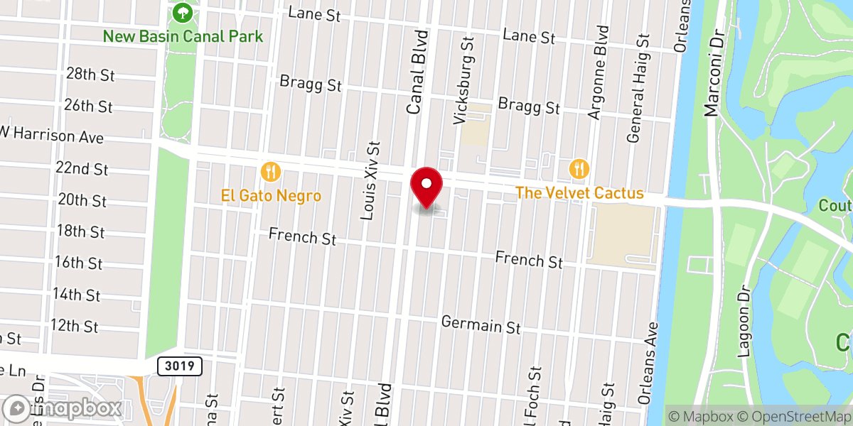 Map showing location of St. Paul's Episcopal Church