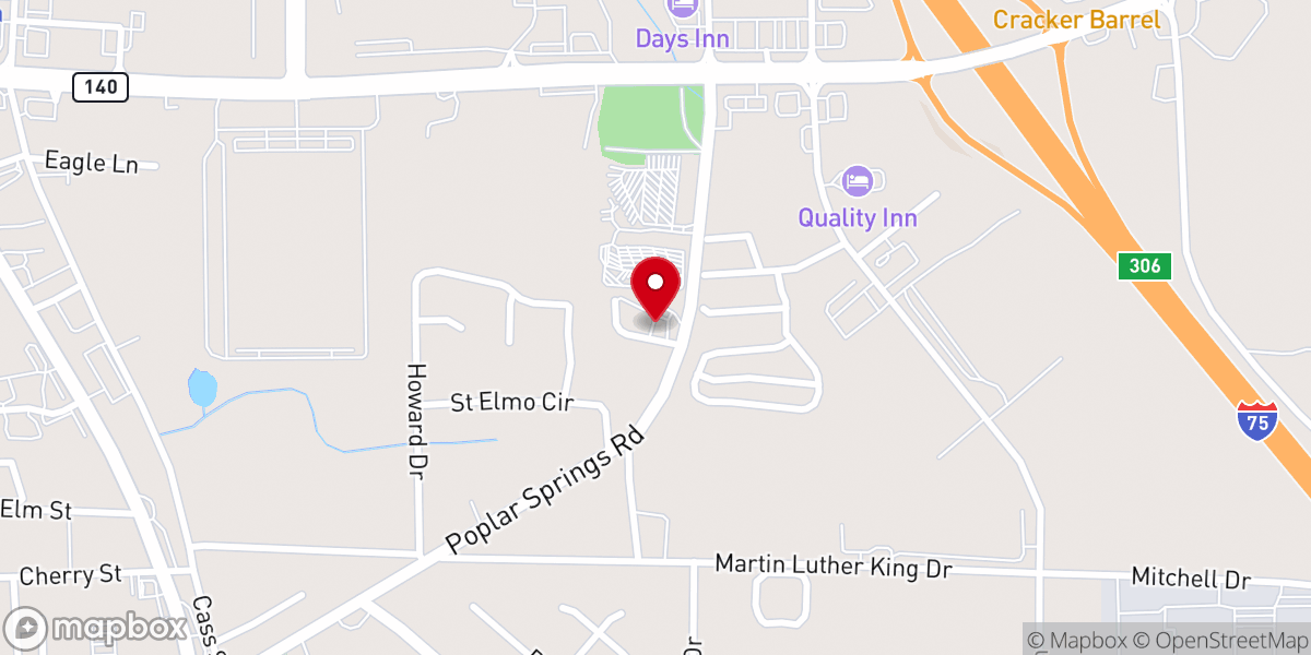 Map showing location of Leisure Times RV Chapel