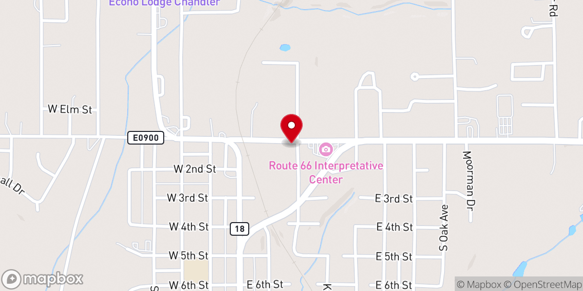 Map showing location of Church of Christ Parsonage