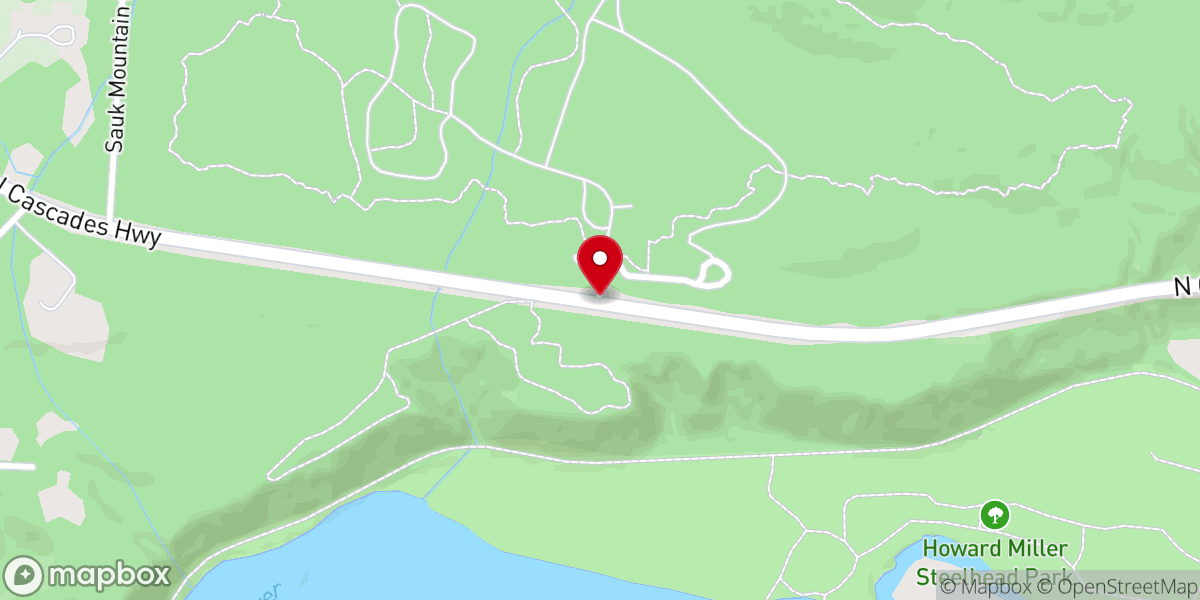 Map showing location of Rockport State Park