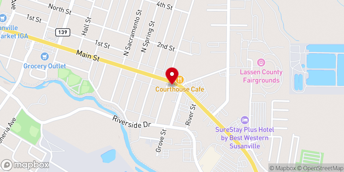 Map showing location of Crosswoads Ministry - Food Distribution Center