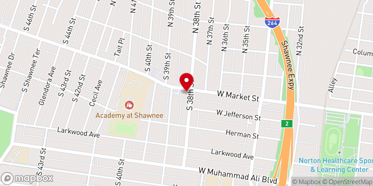 Map showing location of Portland Memorial Mssnry Baptist