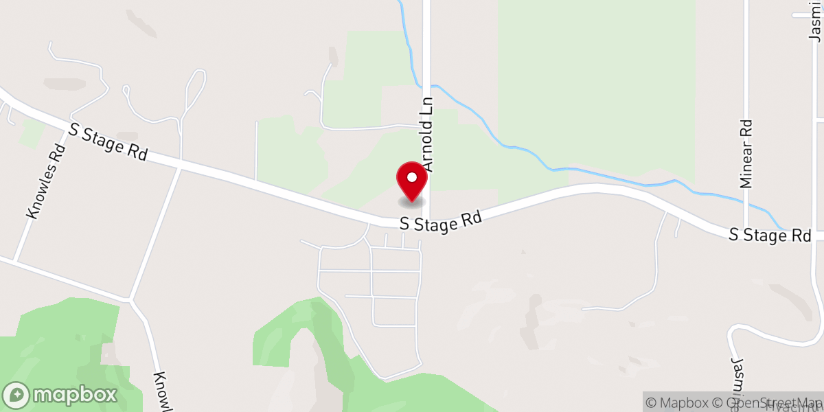 Map showing location of Medford Missionary Baptist Church