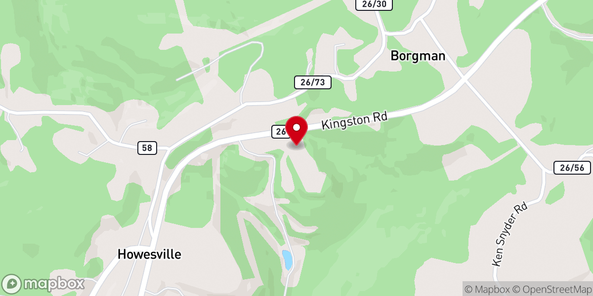 Map showing location of Living Faith Church