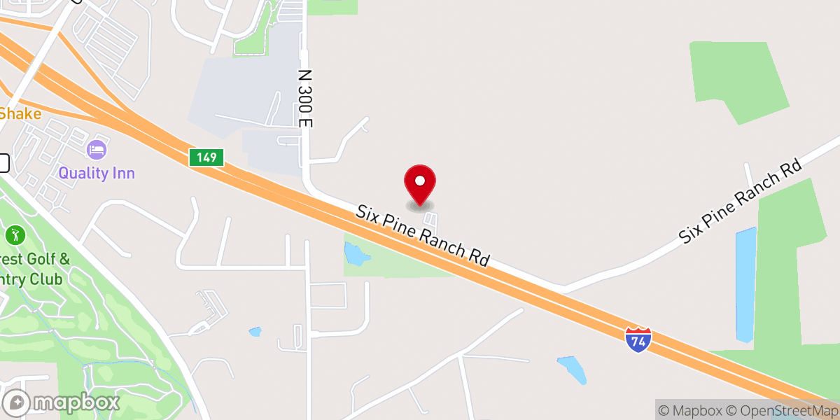 Map showing location of Berean Baptist Church