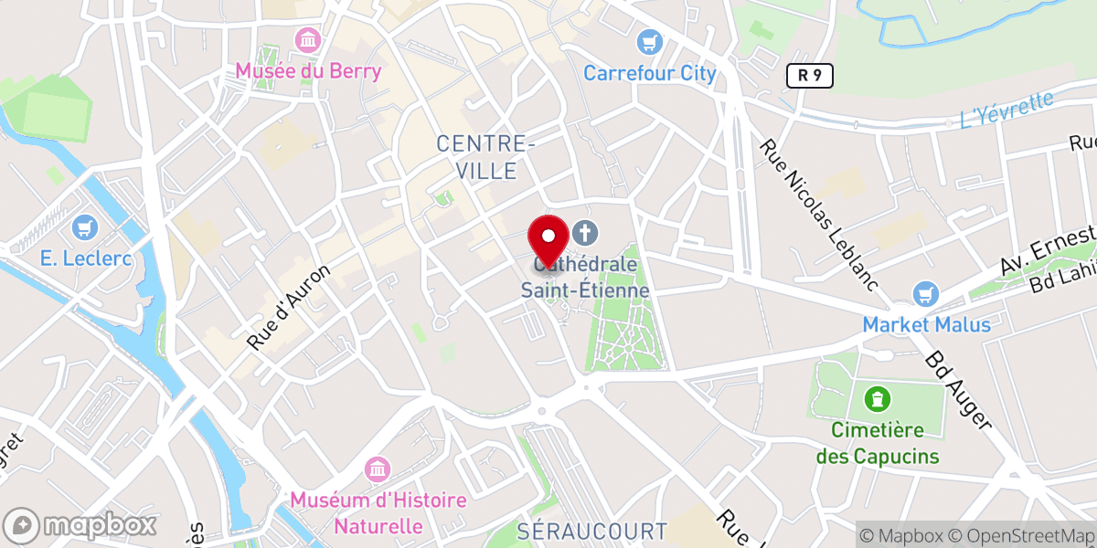 Map showing location of La Loge des Bâtisseurs