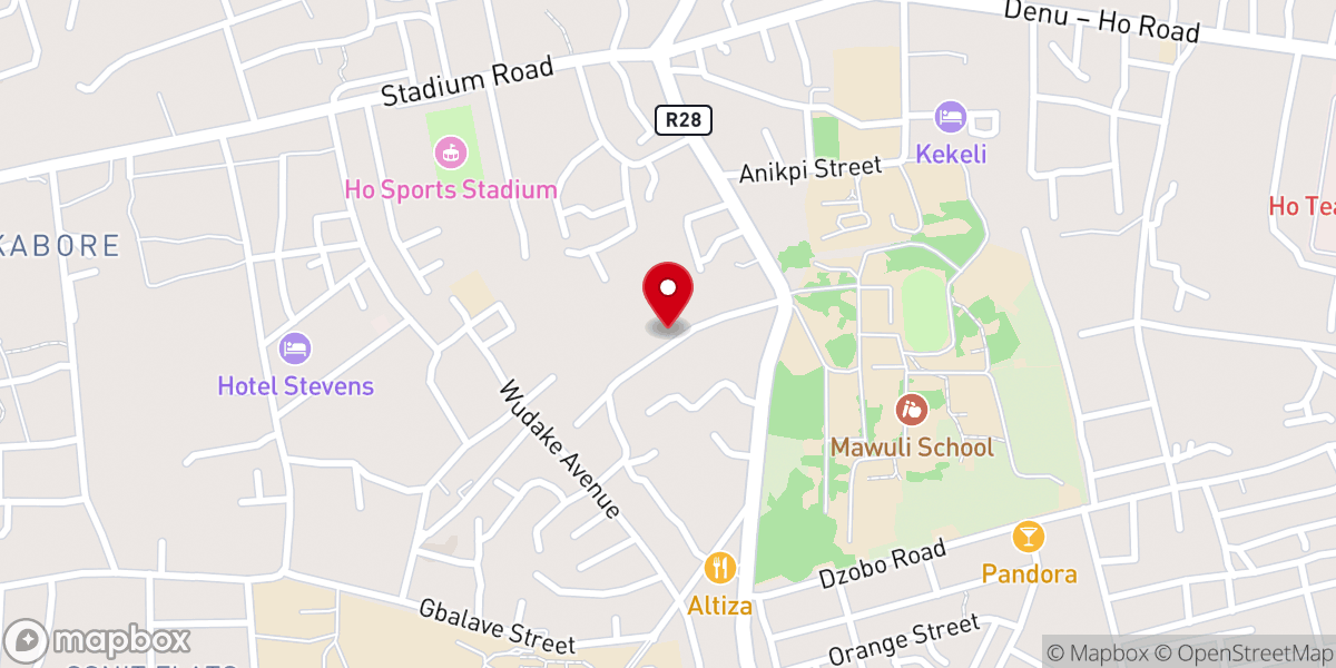 Map showing location of City of Grace church, Ho