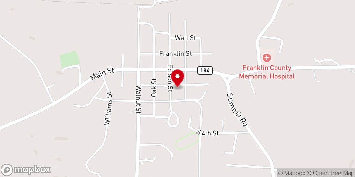 Map showing location of Meadville Methodist Church Missions