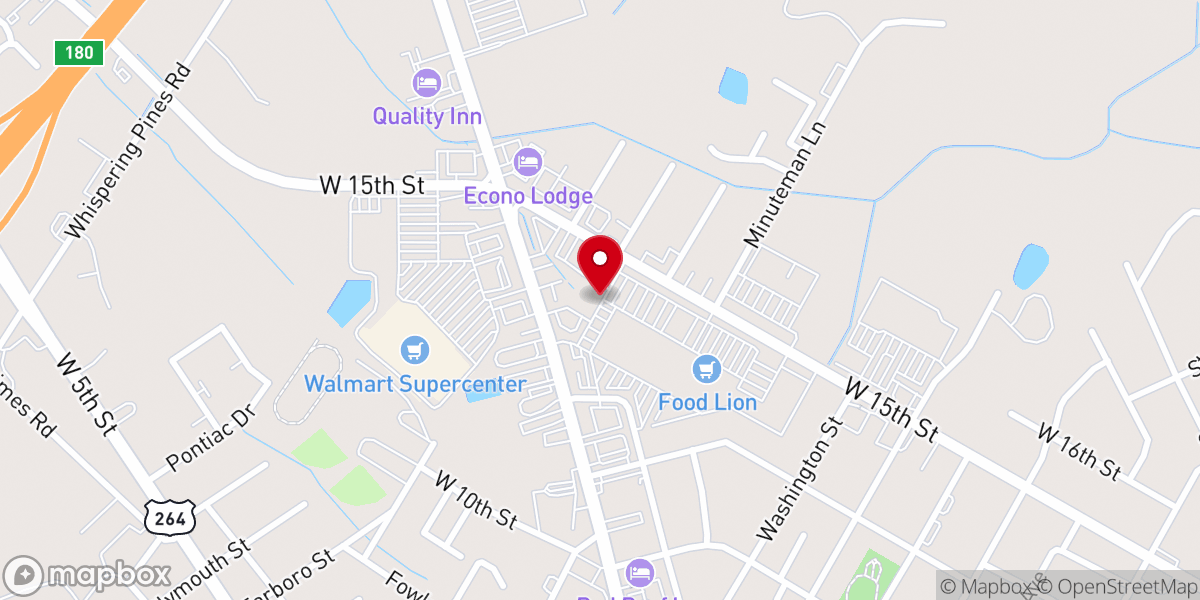 Map showing location of Journey Church