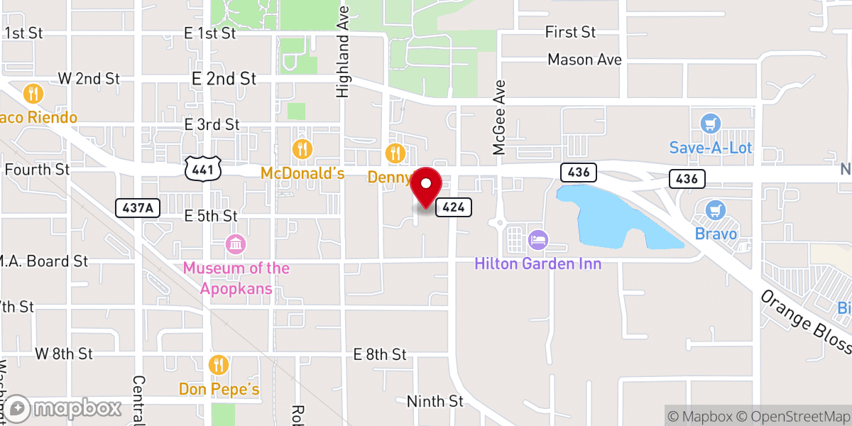 Map showing location of Unity Missionary Baptist Church