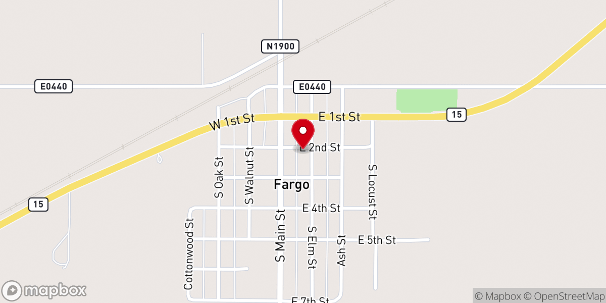 Map showing location of Nazarene Church