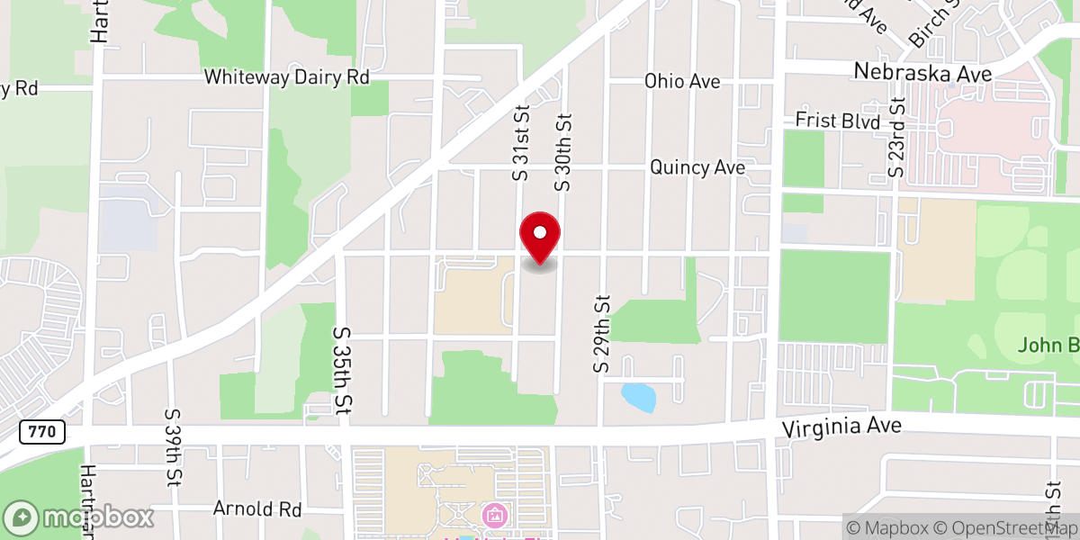 Map showing location of Fairlawn Family Church
