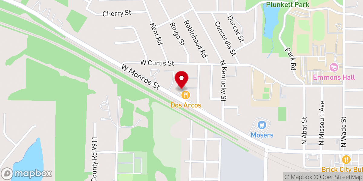 Map showing location of Living Hope