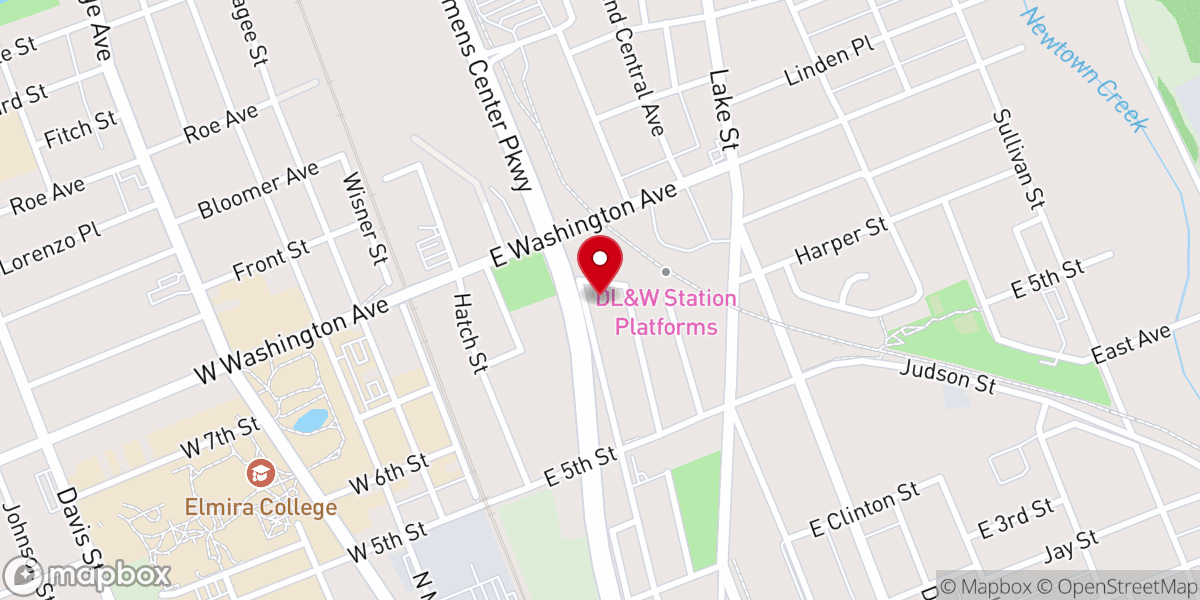 Map showing location of Kingdom Dream Center - Elmira