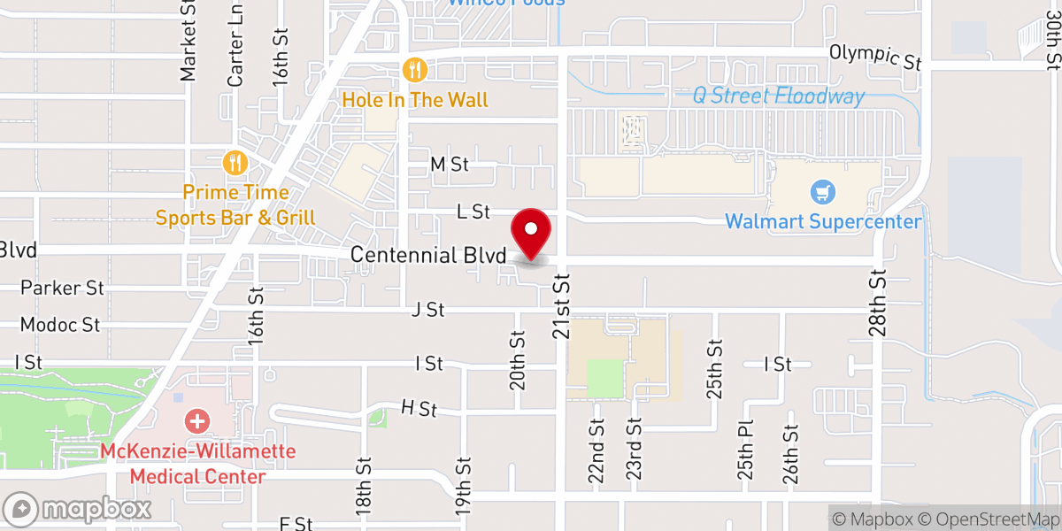 Map showing location of City of Destiny Church