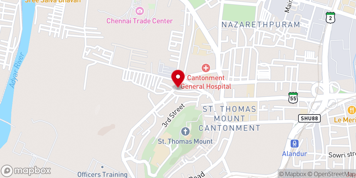 Map showing location of Marthomangiri Saint Mary Orthodox Church