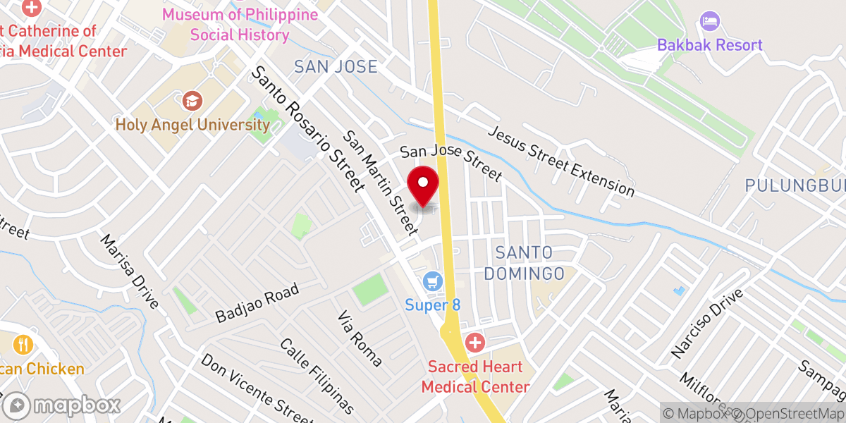 Map showing location of Light of Life Baptist Church