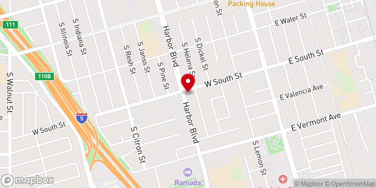 Map showing location of Calvary Apostolic Church