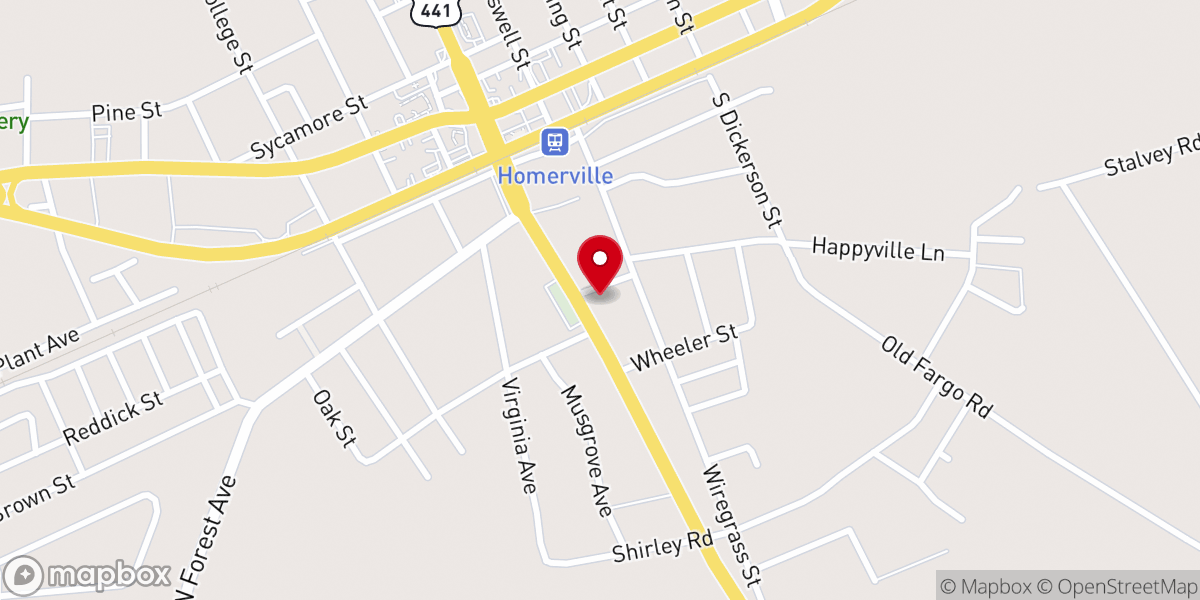 Map showing location of True Value