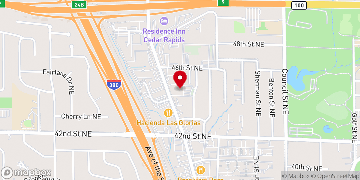 Map showing location of St Andrew Lutheran Church