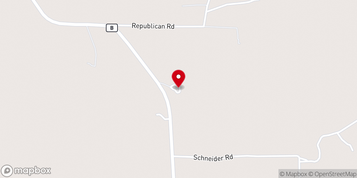 Map showing location of Gasconade Valley Baptist Association