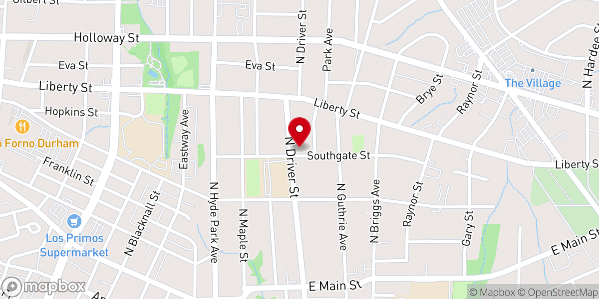 Map showing location of Victory at Calvary Church