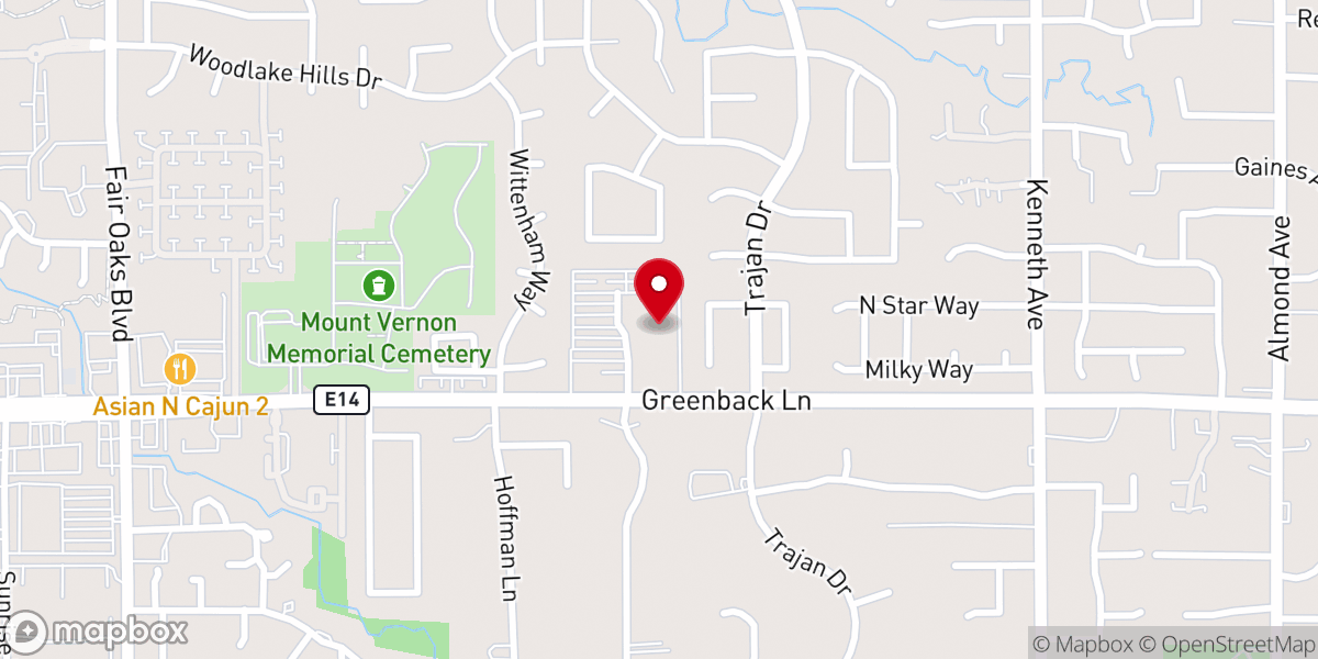 Map showing location of Sunrise Community Church