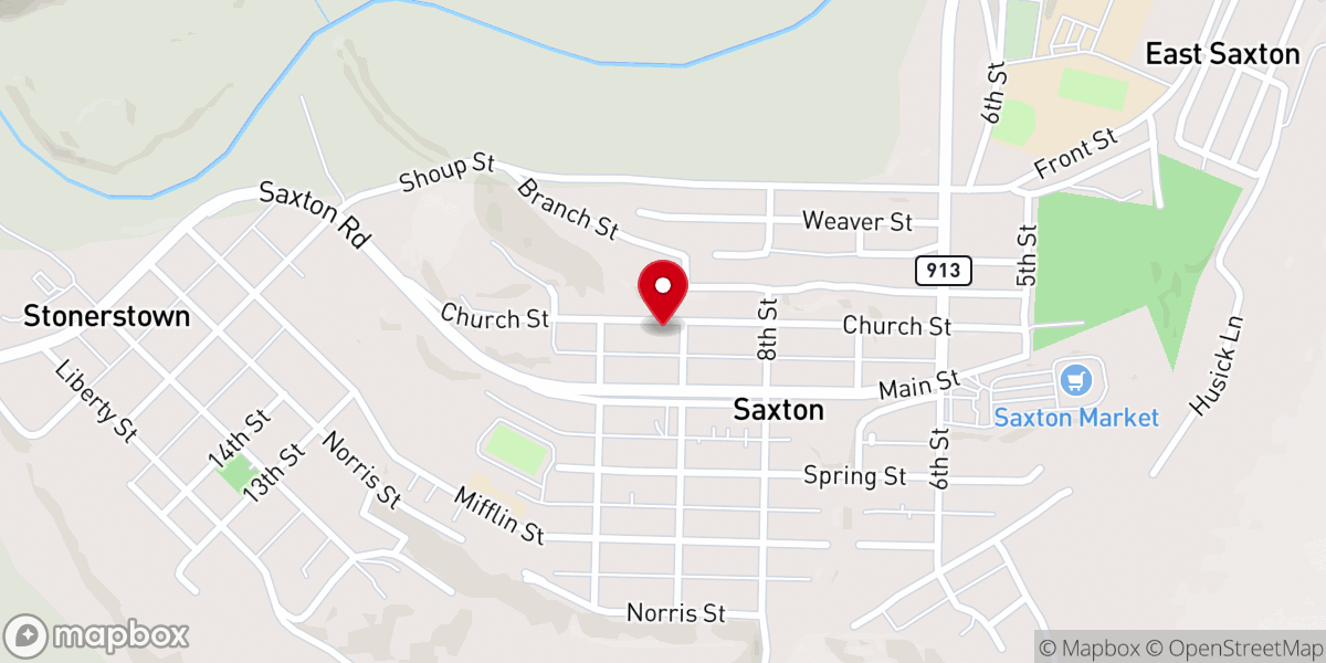 Map showing location of Women United Methodist