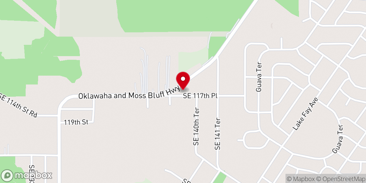 Map showing location of Clearwater mission baptist church