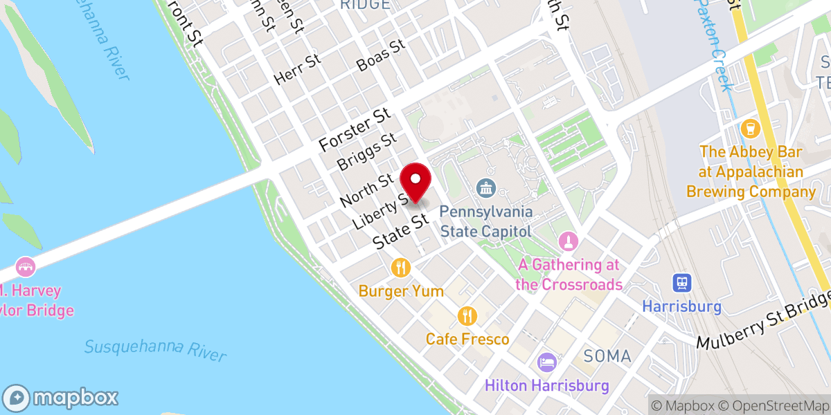 Map showing location of Grace United Methodist Church