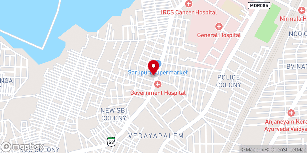 Map showing location of El-shaddai Faith Assembly