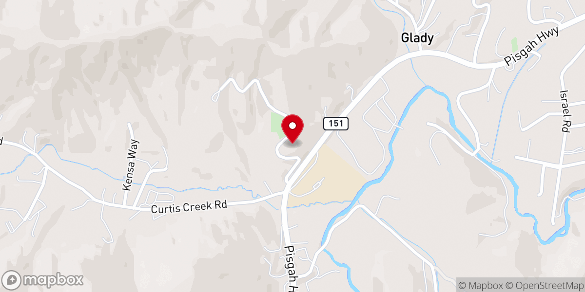 Map showing location of White Rock Baptist Church