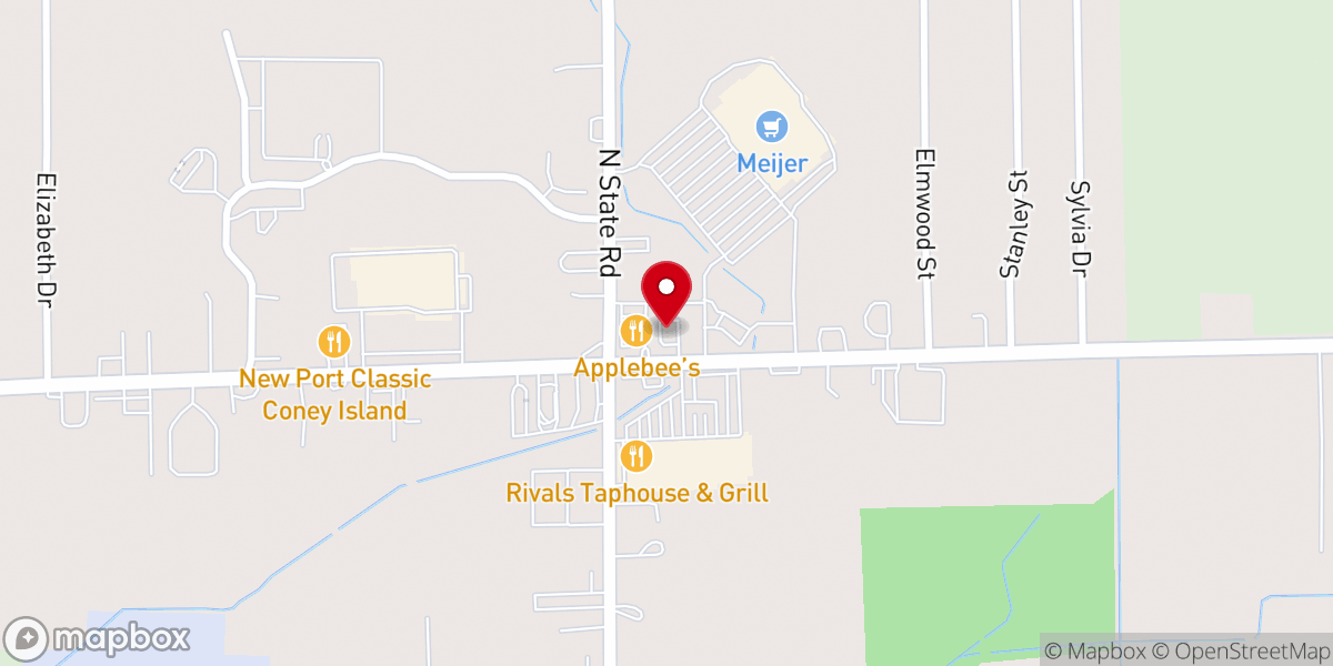 Map showing location of Church of Christ