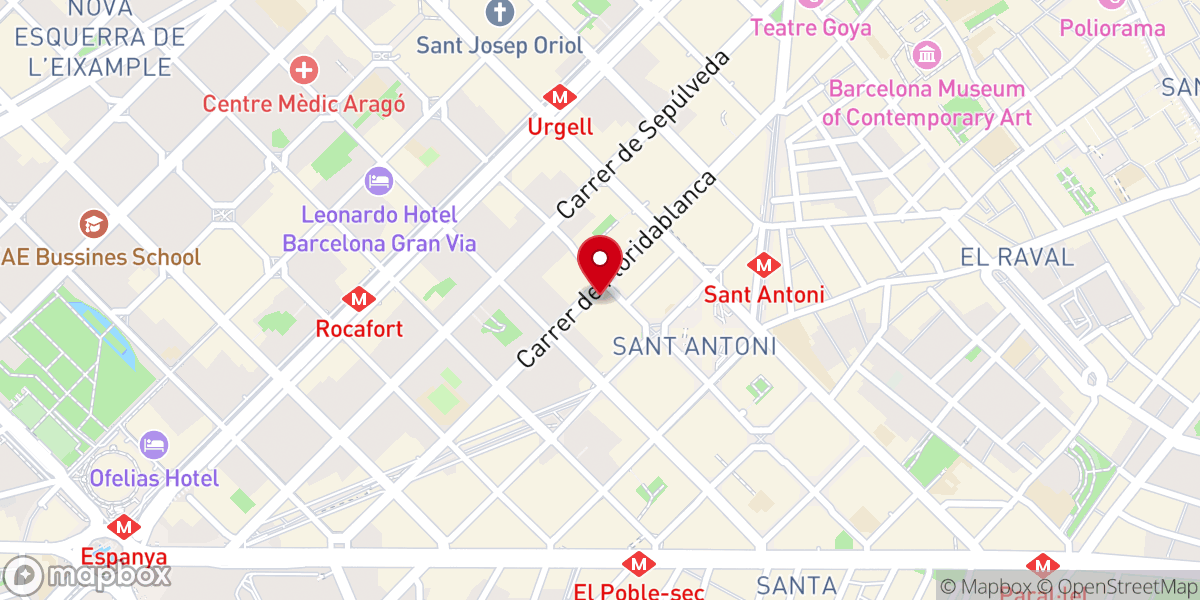 Map showing location of IGLESIA IRANÍ BARCELONA