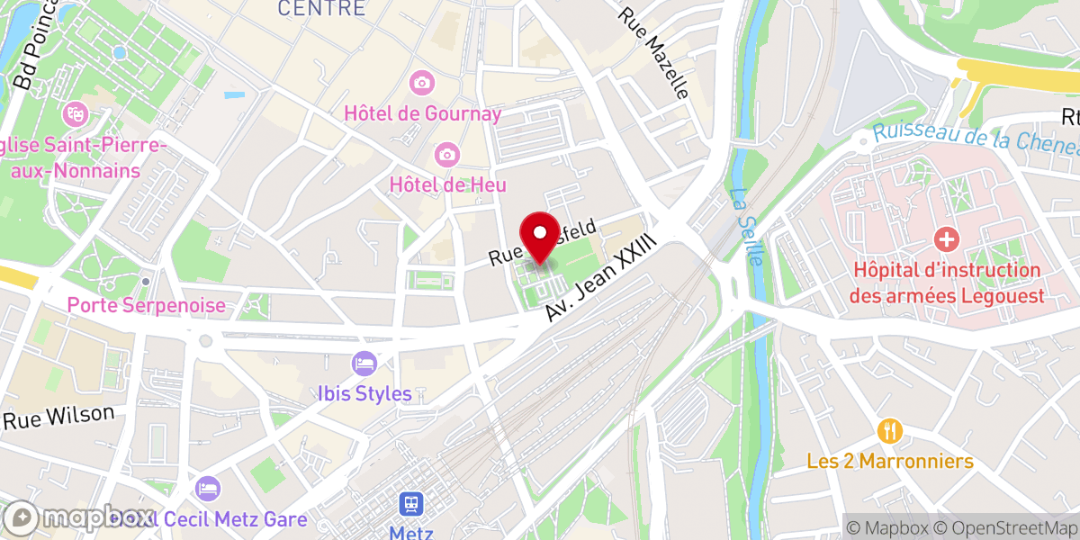 Map showing location of Office Catéchetique