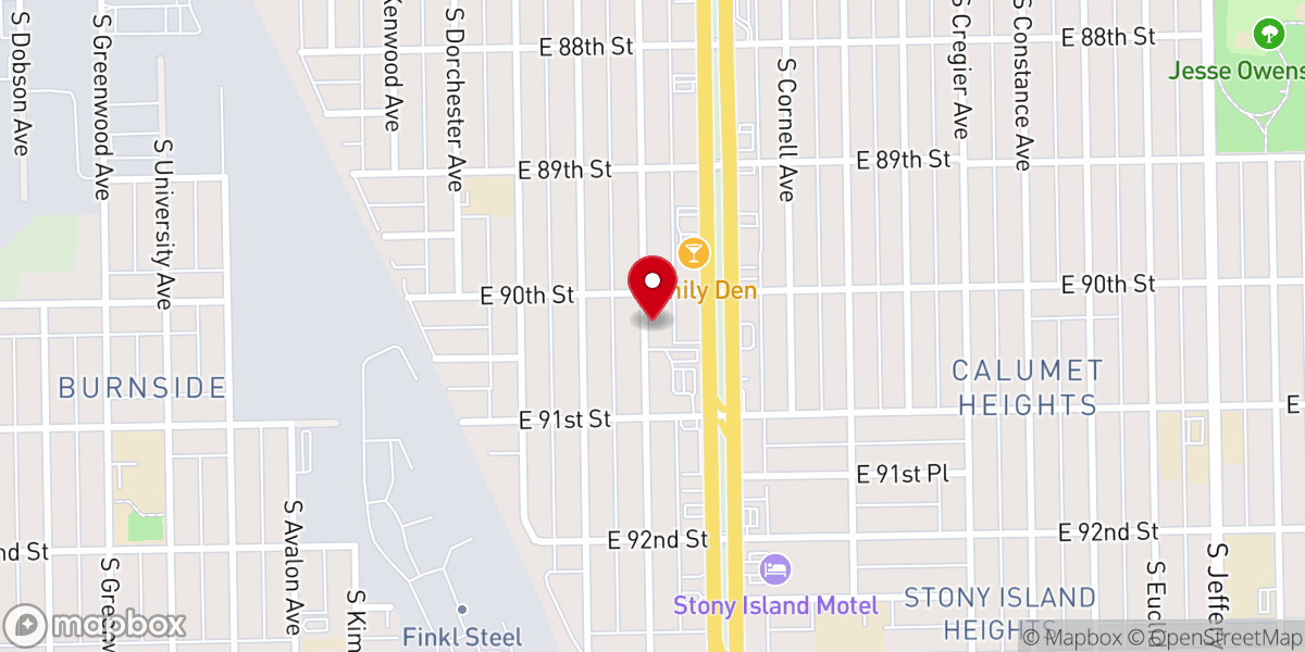 Map showing location of Saint Ailbe Men's Ministry Food Pantry - Food Distribution Center