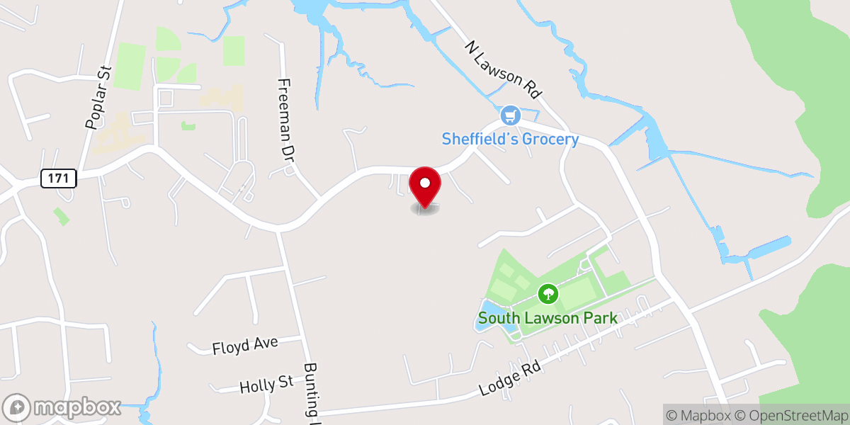 Map showing location of Messick Baptist Chapel