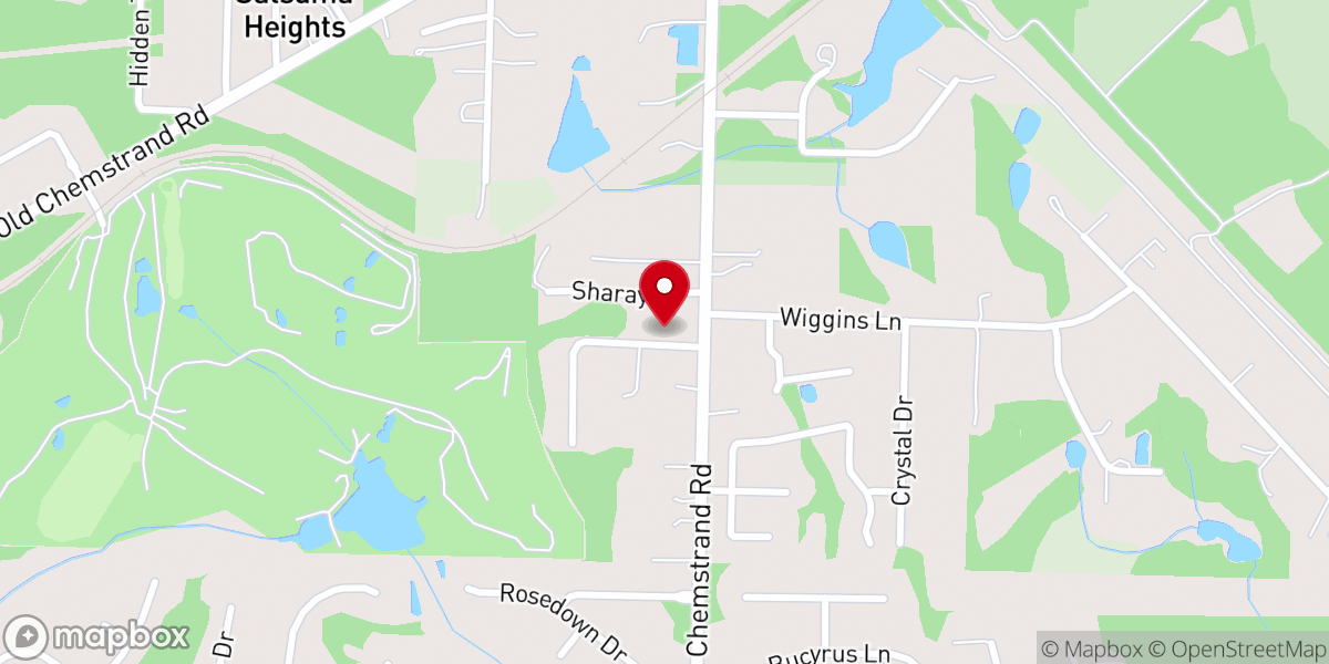 Map showing location of Gulf Coast Baptist Church