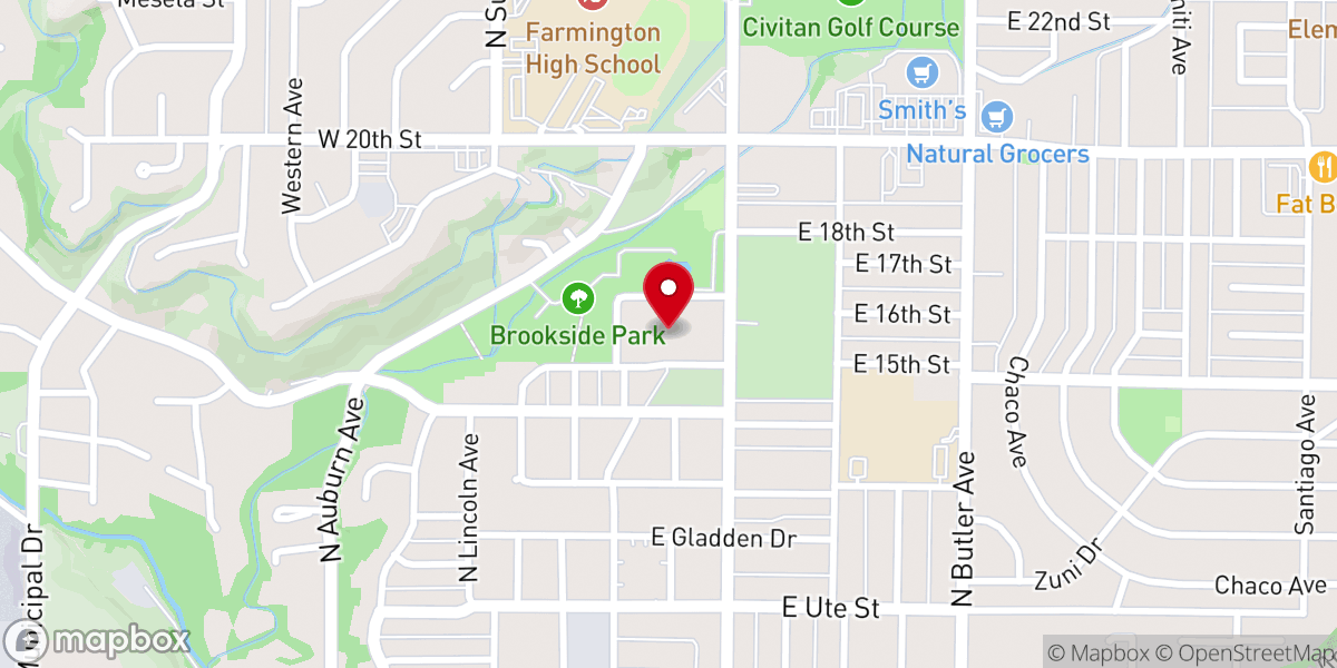 Map showing location of Oasis Ministries