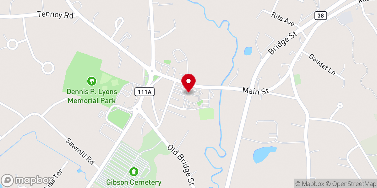 Map showing location of Pelham Food Pantry