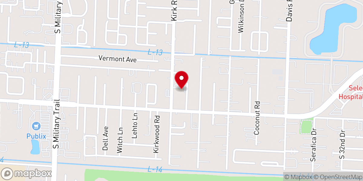 Map showing location of Apostolic Lutheran Church