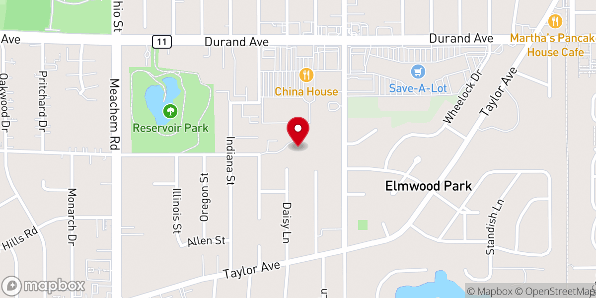 Map showing location of Acts Family Worship Center, Apostolic Church