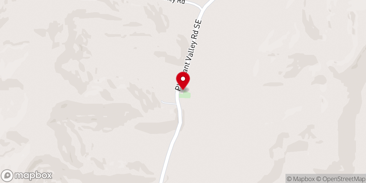 Map showing location of Pleasant Valley United Methodist