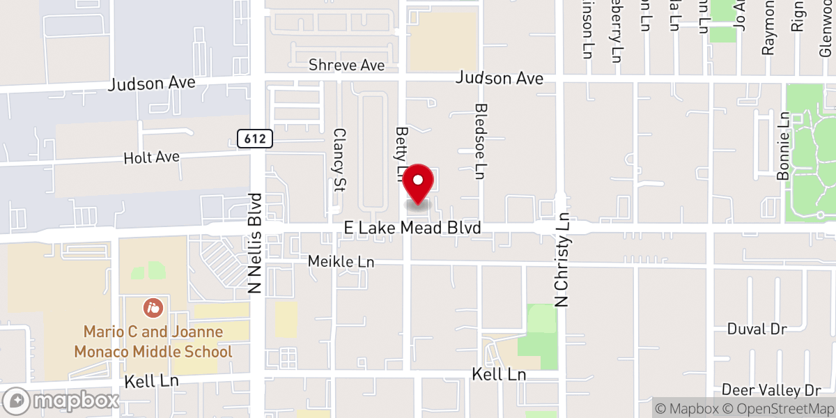 Map showing location of Living Water Baptist Church