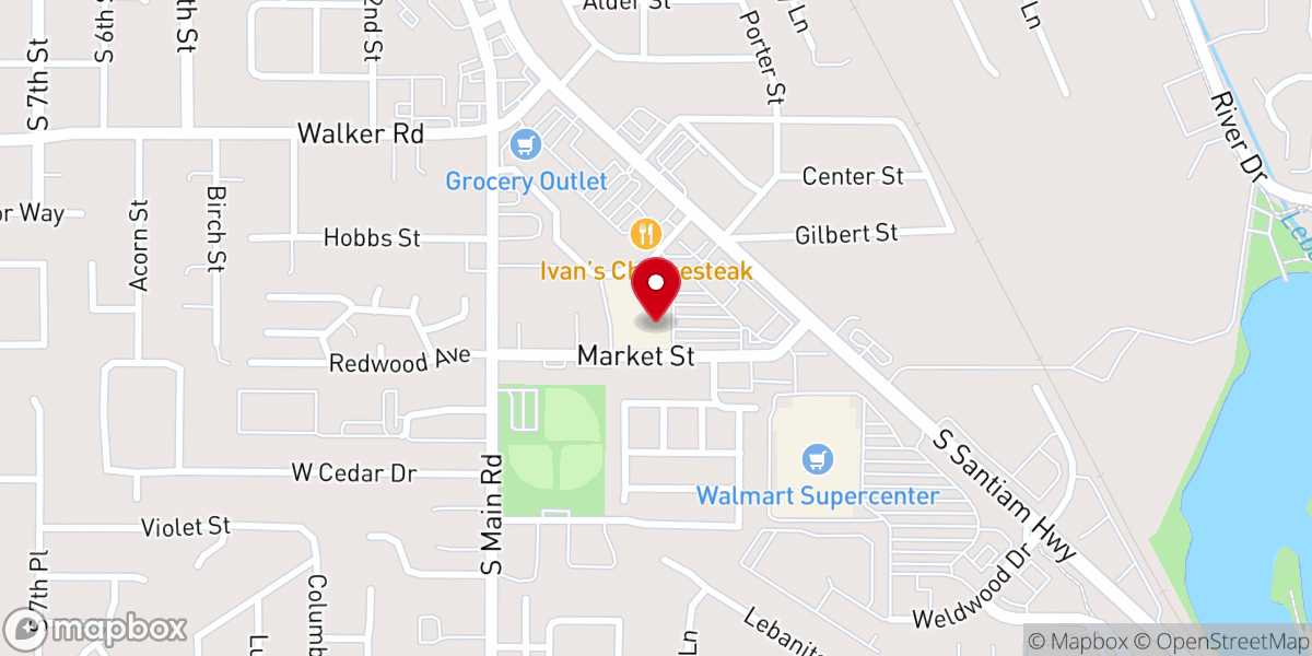 Map showing location of River Center