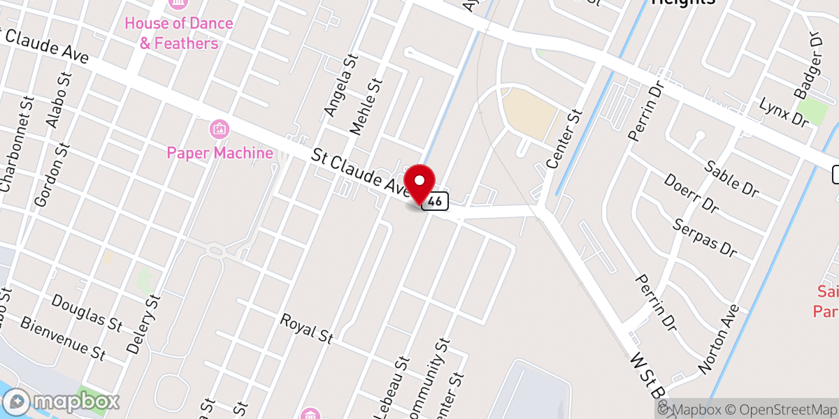 Map showing location of Old Arabi Marketplace