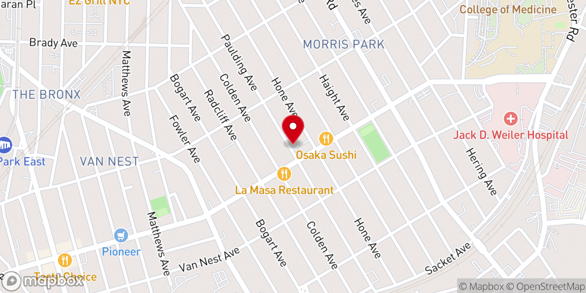 Map showing location of Powerhouse St Luke Church of God in Christ