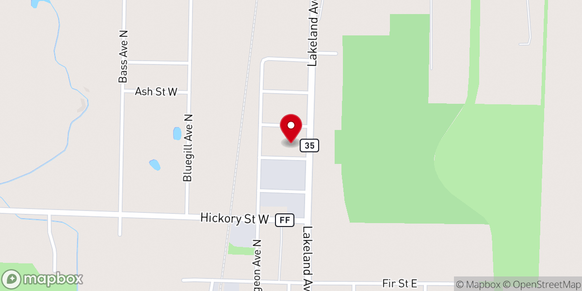 Map showing location of First Baptist Church Of Webster