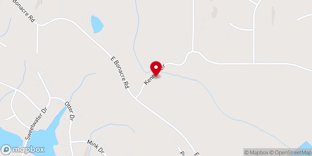 Map showing location of Airman Heating and Air