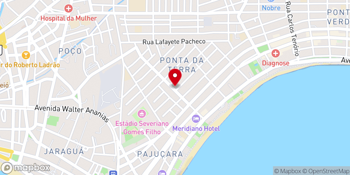 Map showing location of Assembleia de Deus - Ponta Da Terra